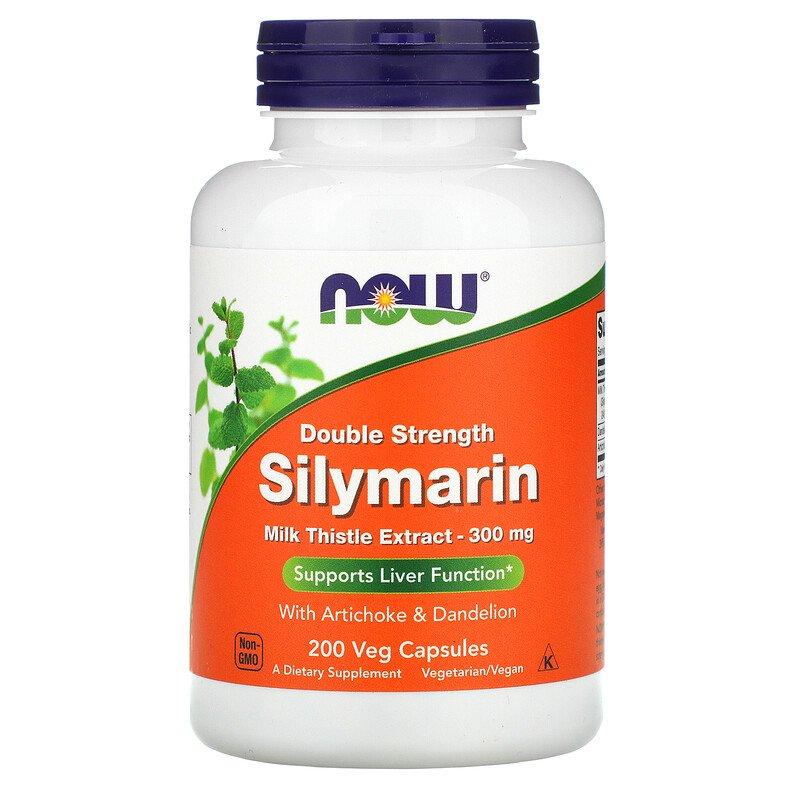 NOW Foods Silymarin Milk Thistle Extract with Artichoke & Dandelion 300 mg 200 caps,  ml, Now. Special supplements. 