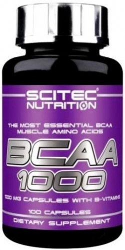 BCAA 1000, 100 pcs, Scitec Nutrition. BCAA. Weight Loss recovery Anti-catabolic properties Lean muscle mass 