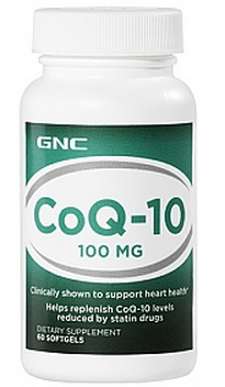 CoQ-10 100 mg, 60 шт, GNC. Коэнзим-Q10. Поддержание здоровья Антиоксидантные свойства Профилактика ССЗ Толерантность к физ. нагрузкам 