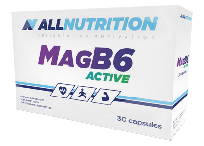 MagB6 Active, 30 шт, AllNutrition. Магний Mg. Поддержание здоровья Снижение холестерина Предотвращение утомляемости 