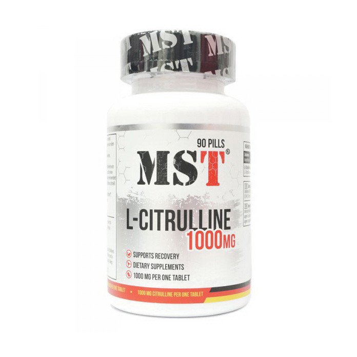 MST Nutrition Л-Цитруллин малат MST L-Citrulline 1000 (90 капсул) мст, , 