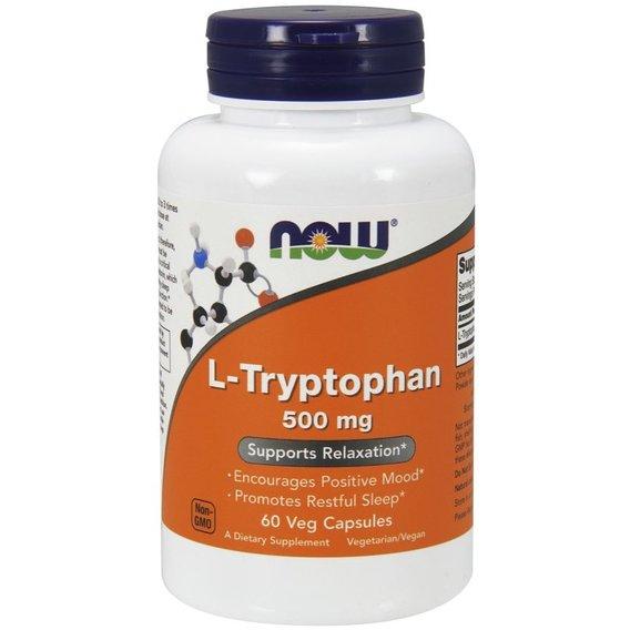 NOW Foods L-Tryptophan 500 mg 60 VCaps,  ml, Now. Amino Acids. 