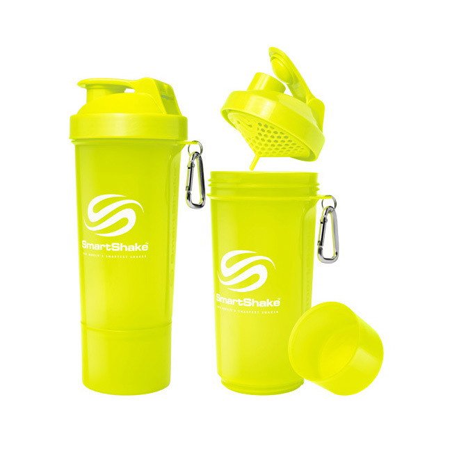 SmartShake Шейкер спортивный SmartShake Slim NEON Lime (500 мл), , 500 