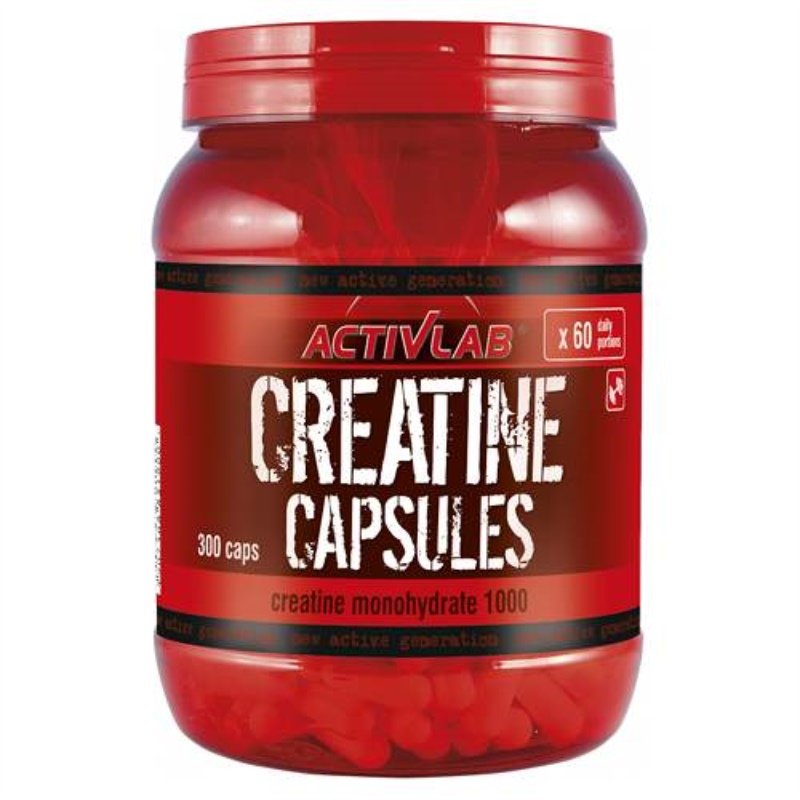 Creatine Capsules, 300 pcs, ActivLab. Creatine monohydrate. Mass Gain Energy & Endurance Strength enhancement 