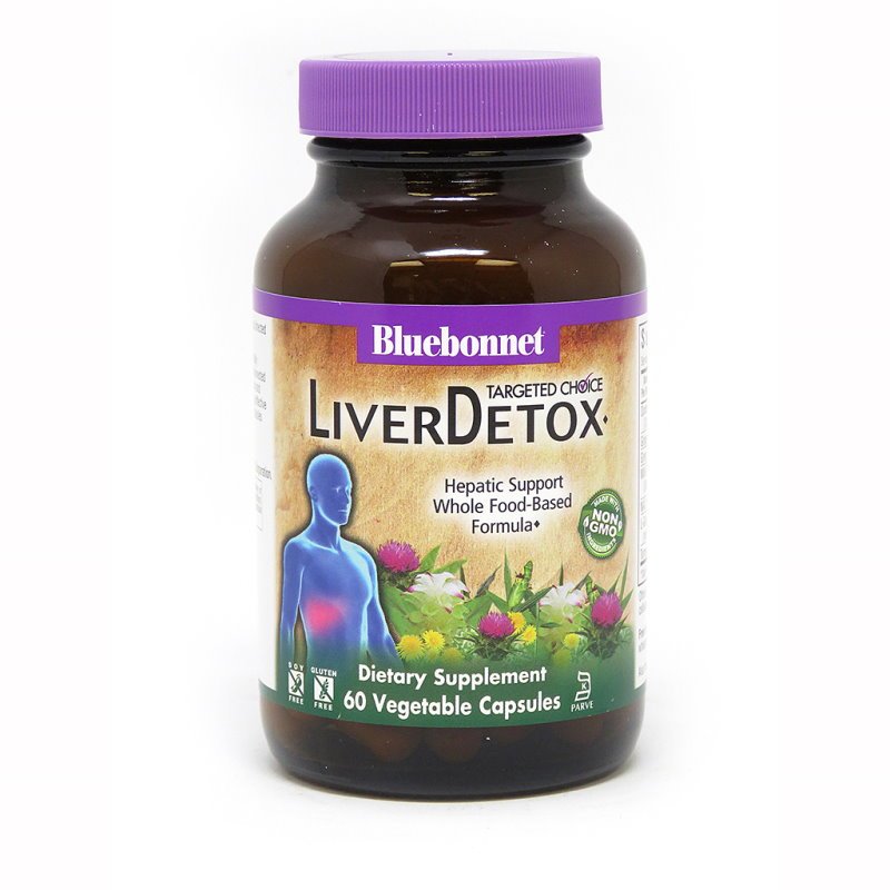 Натуральная добавка Bluebonnet Targeted Choice Liver Detox, 60 вегакапсул,  мл, Bluebonnet Nutrition. Hатуральные продукты. Поддержание здоровья 