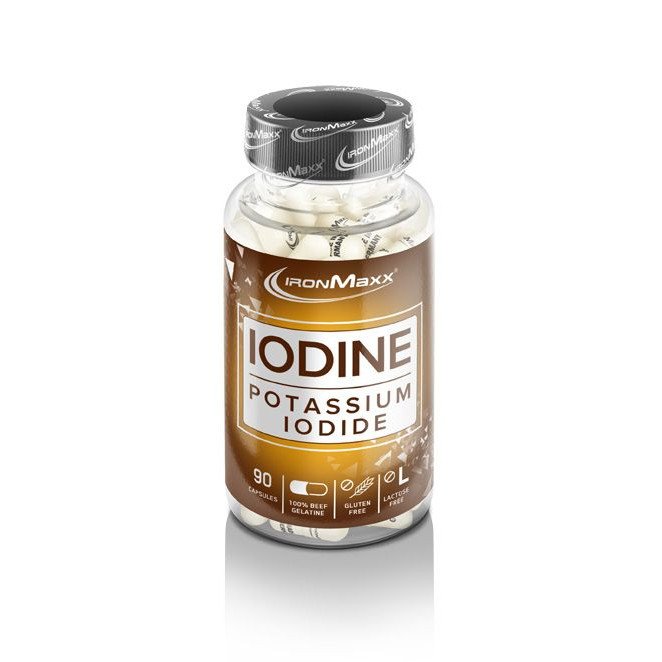 Витамины и минералы IronMaxx Iodine, 90 капсул,  ml, IronMaster. Vitamins and minerals. General Health Immunity enhancement 