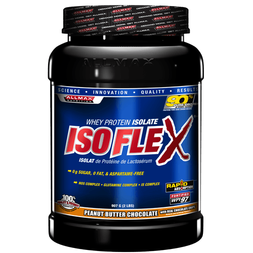 Isoflex, 907 г, AllMax. Сывороточный изолят. Сухая мышечная масса Снижение веса Восстановление Антикатаболические свойства 