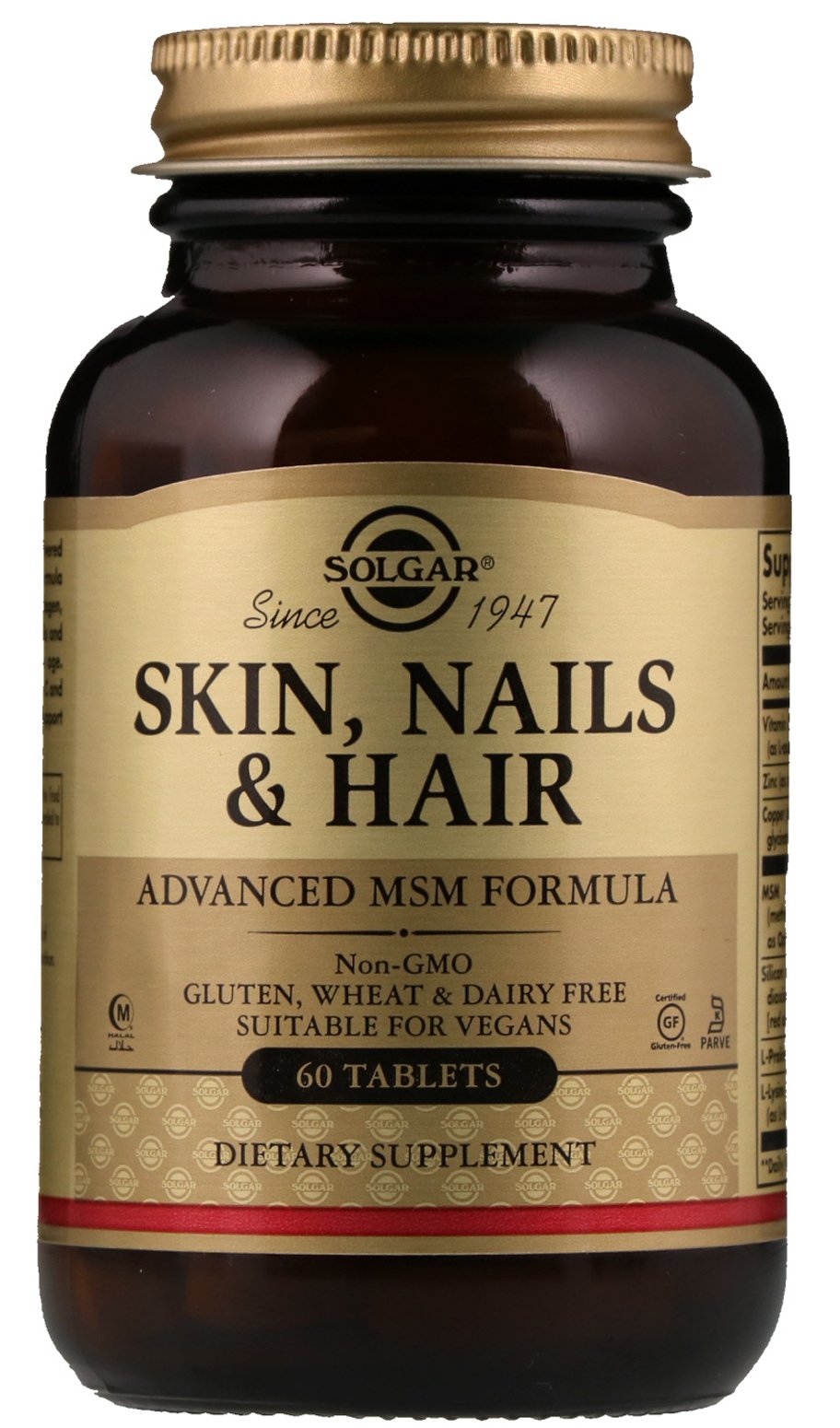 Skin, Nails & Hair, 60 piezas, Solgar. Complejos vitaminas y minerales. General Health Immunity enhancement 