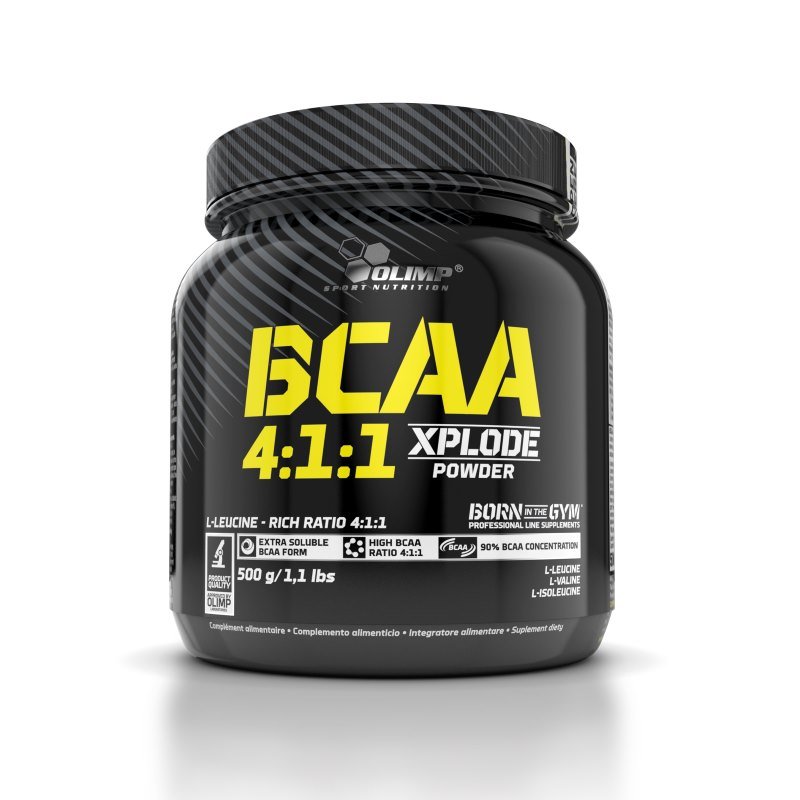 BCAA Olimp BCAA 4:1:1 Xplode, 500 грамм Фруктовый пунш,  мл, Olimp Labs. BCAA. Снижение веса Восстановление Антикатаболические свойства Сухая мышечная масса 