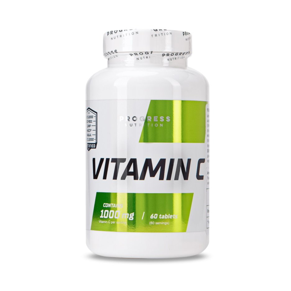 Progress Nutrition Витамины и минералы Progress Nutrition Vitamin C 1000 mg, 60 таблеток, , 