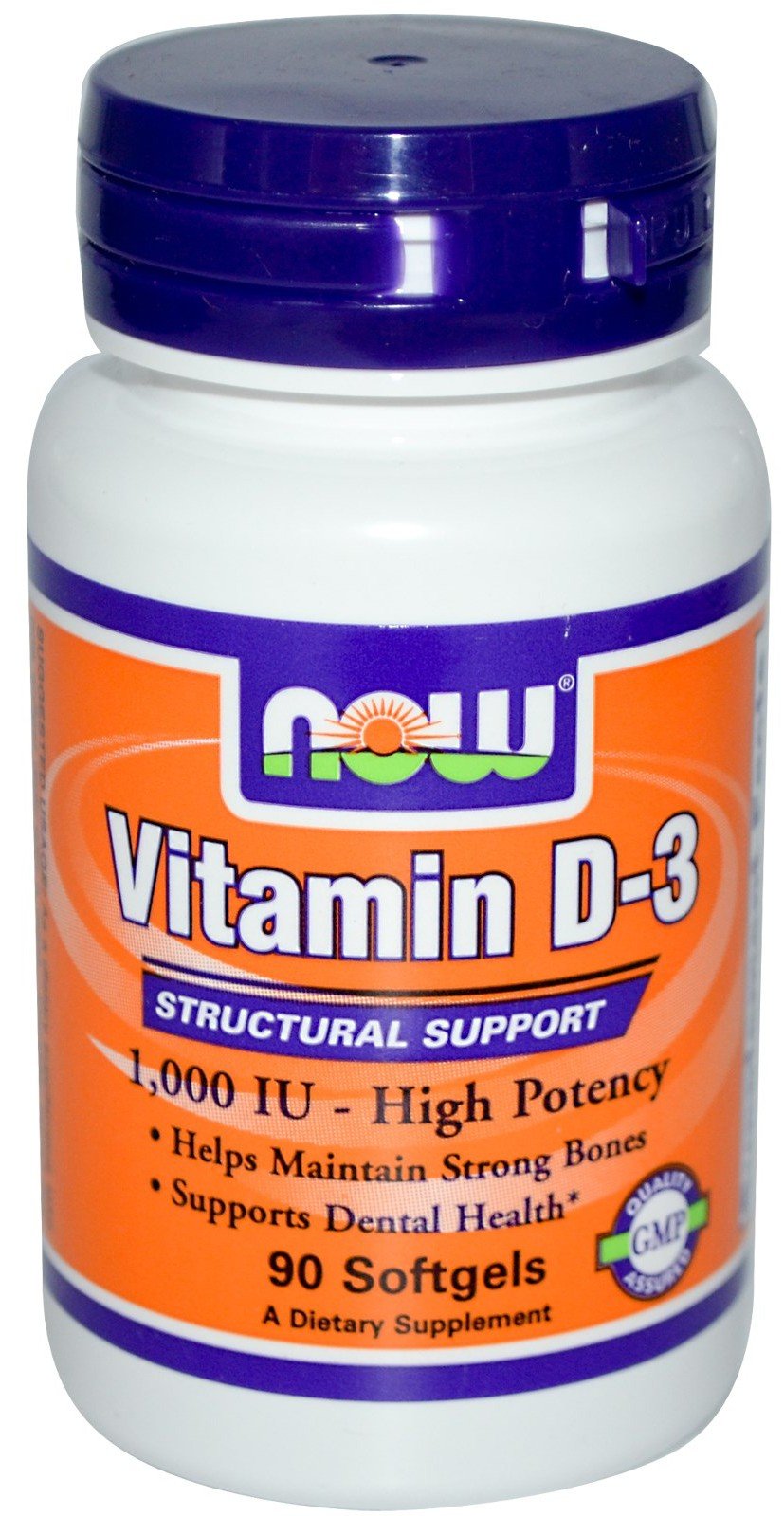Vitamin D-3 1000 IU, 90 шт, Now. Витамин D. 