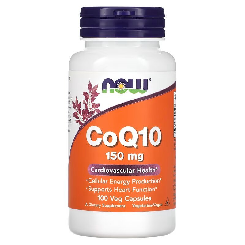 Натуральная добавка NOW CoQ-10 150 mg, 100 вегакапсул,  мл, Now. Hатуральные продукты. Поддержание здоровья 