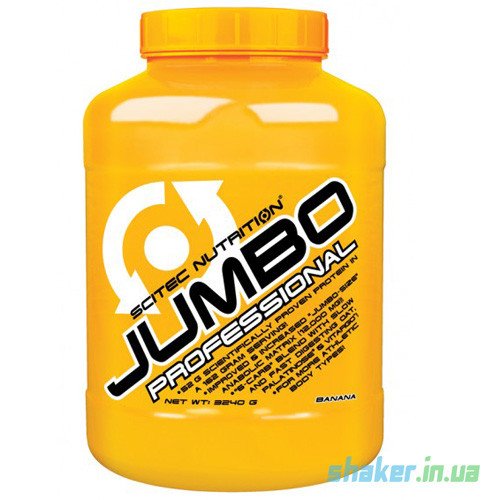 Гейнер для набора массы Scitec Nutrition Jumbo Professional (3,24 кг) скайтек джамбо banana,  мл, Scitec Nutrition. Гейнер. Набор массы Энергия и выносливость Восстановление 