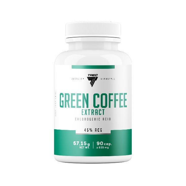 Жиросжигатель Trec Nutrition Green Coffee Extract, 90 капсул,  мл, Trec Nutrition. Жиросжигатель. Снижение веса Сжигание жира 