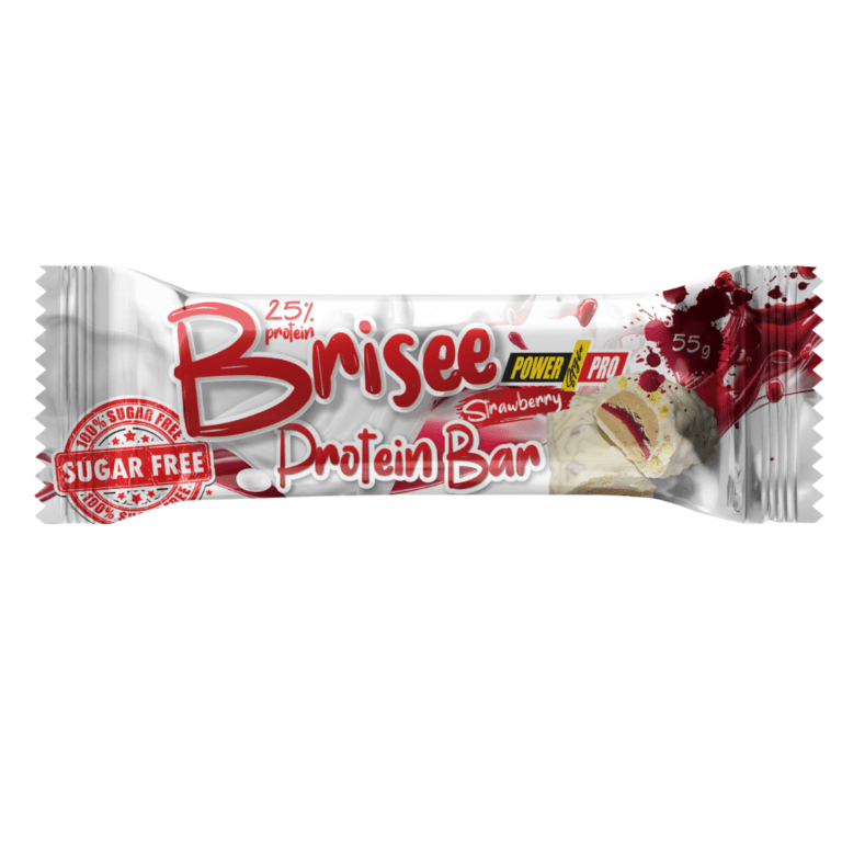 Power Pro Протеиновый батончик Power Pro Brisee Protein Bar 25% без сахара 55 г. Полуниця, , 55 г