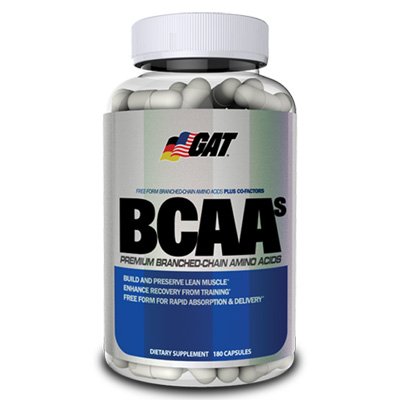 BCAAs, 180 шт, GAT. BCAA. Снижение веса Восстановление Антикатаболические свойства Сухая мышечная масса 
