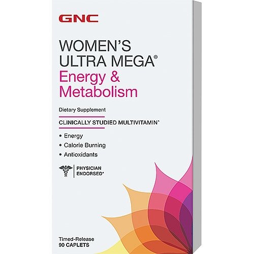 Women's Ultra Mega Energy & Metabolism, 90 шт, GNC. Витаминно-минеральный комплекс. Поддержание здоровья Укрепление иммунитета 