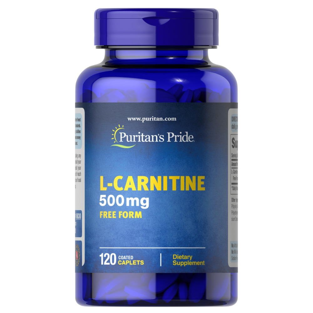 Жиросжигатель Puritan's Pride L-Carnitine 500 mg, 120 капсул,  ml, Puritan's Pride. Fat Burner. Weight Loss Fat burning 