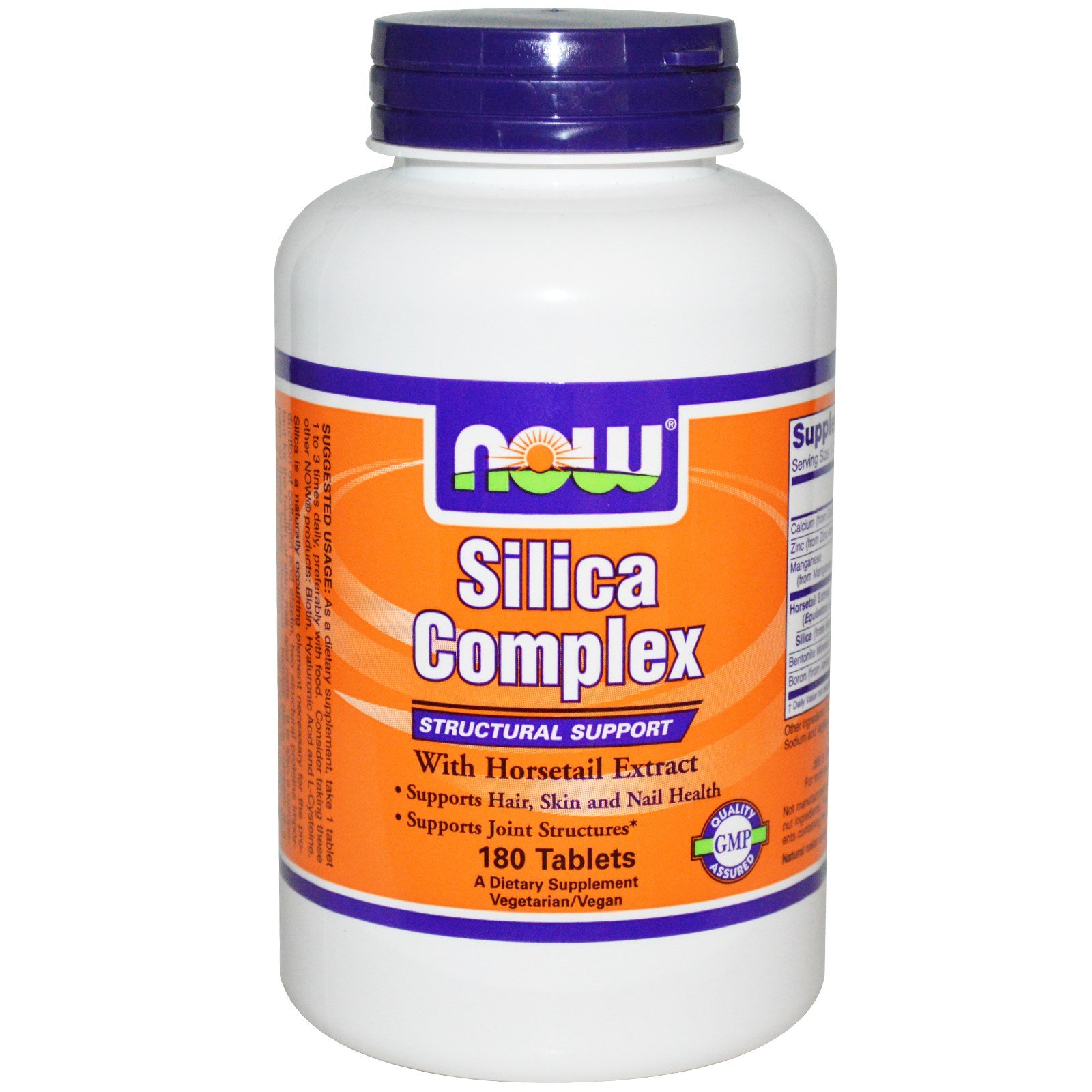 Silica Complex, 180 piezas, Now. Complejos vitaminas y minerales. General Health Immunity enhancement 