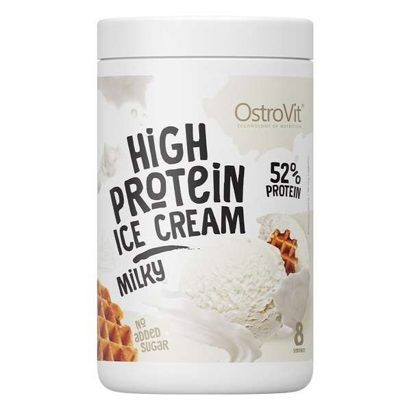 Заменитель питания OstroVit High Protein Ice Cream, 400 грамм Молочный,  ml, OstroVit. Meal replacement. 