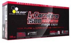 L-carnitine 1500 Extreme Mega Caps, 120 шт, Olimp Labs. L-карнитин. Снижение веса Поддержание здоровья Детоксикация Стрессоустойчивость Снижение холестерина Антиоксидантные свойства 