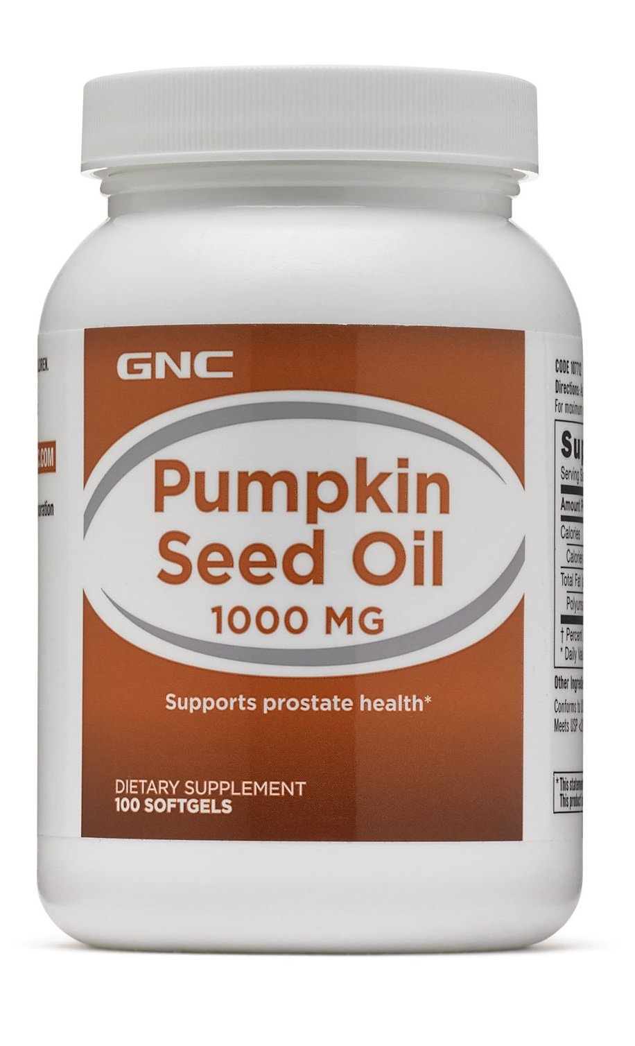Pumpkin Seed Oil 1000 mg, 100 piezas, GNC. Omega 3 (Aceite de pescado). General Health Ligament and Joint strengthening Skin health CVD Prevention Anti-inflammatory properties 