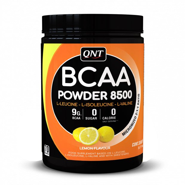 BCAA QNT BCAA Powder 8500, 350 грамм Лимон,  ml, QNT. BCAA. Weight Loss recovery Anti-catabolic properties Lean muscle mass 