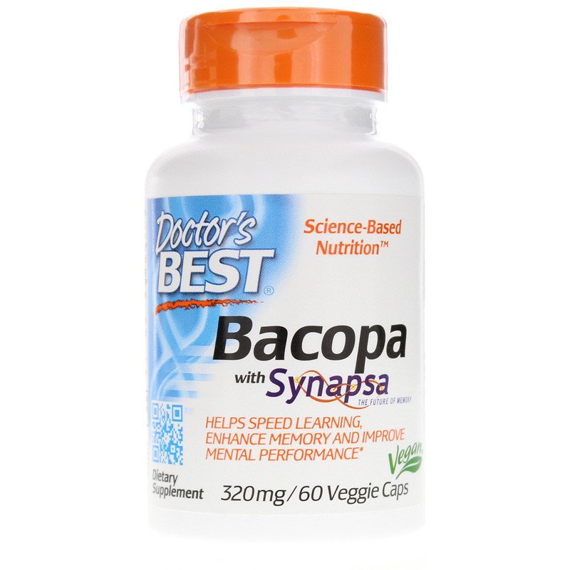 Doctor's Best Bacopa With Synapsa 320 мг 60 капсул,  ml, Doctor's BEST. Special supplements. 