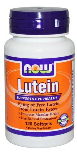 Lutein 10 mg, 120 шт, Now. Лютеин. Поддержание здоровья 
