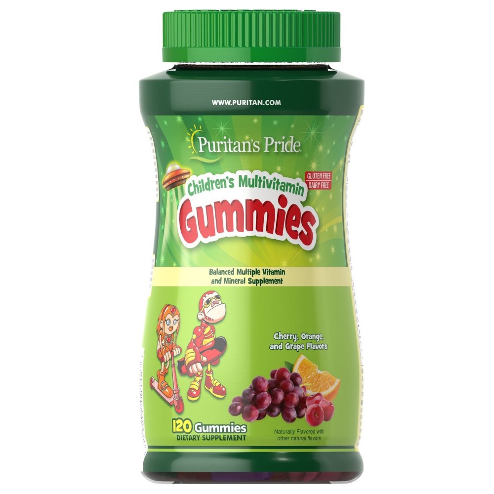 Puritan's Pride Витамины и минералы Puritan's Pride Children's Multivitamin Gummies, 120 желеек, , 