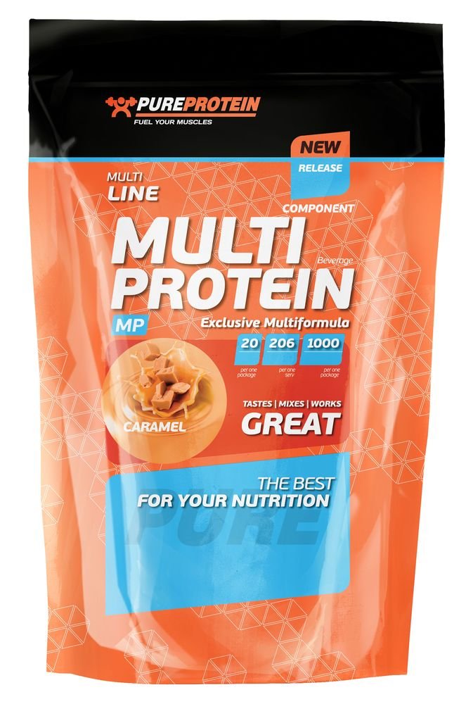 Multi Protein, 1000 g, Pure Protein. Mezcla de proteínas. 