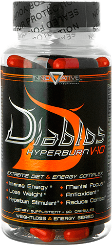 Diablos Hyperburn V-10, 90 шт, Innovative Labs. Термогеники (Термодженики). Снижение веса Сжигание жира 