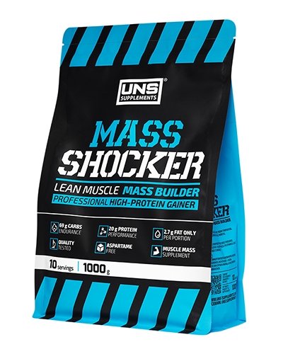 Mass Shocker, 1000 g, UNS. Gainer. Mass Gain Energy & Endurance recovery 