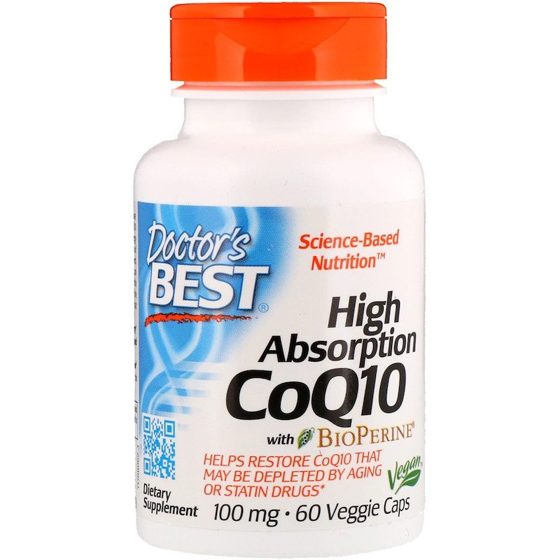 High Absorption CoQ10 with BioPerine Doctor's Best 100 mg 60 Caps,  ml, Doctor's BEST. Special supplements. 