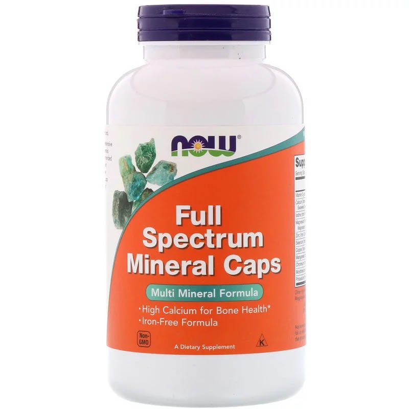 Витамины и минералы NOW Full Spectrum Mineral, 120 капсул,  мл, Now. Витамины и минералы. Поддержание здоровья Укрепление иммунитета 