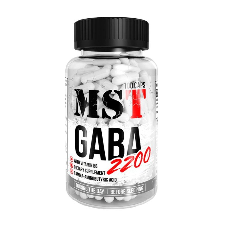 Аминокислота MST GABA 2200, 100 капсул,  ml, MST Nutrition. Amino Acids. 