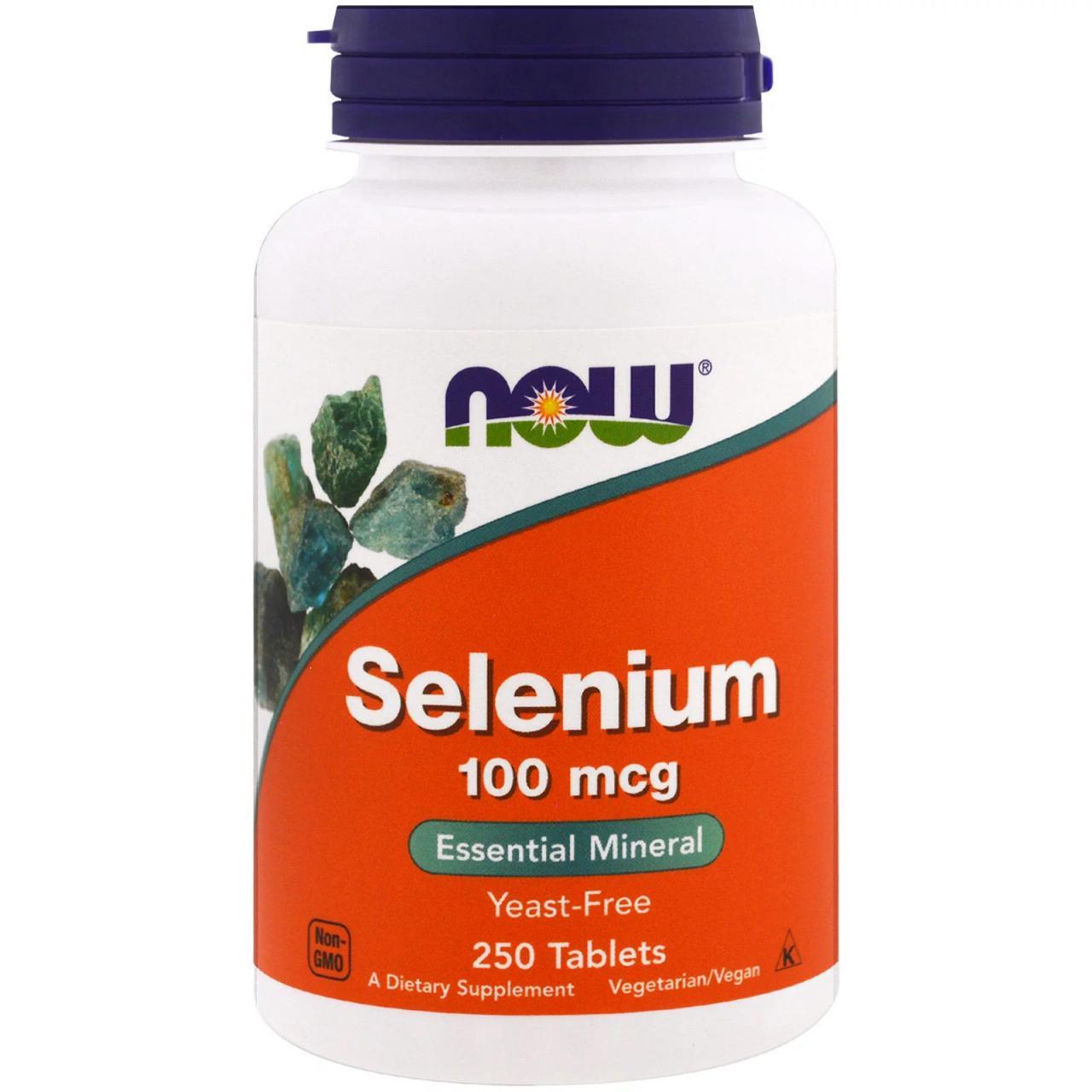Харчова добавка NOW Foods Selenium 100 mcg 250 tabs,  мл, Now. Спец препараты. 