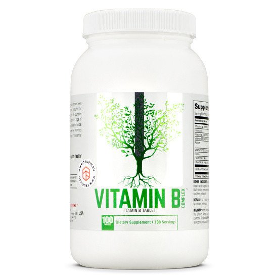 Vitamin B Complex Universal Nutrition 100 tabs (термін 10/21),  мл, Universal Nutrition. Витамины и минералы. Поддержание здоровья Укрепление иммунитета 