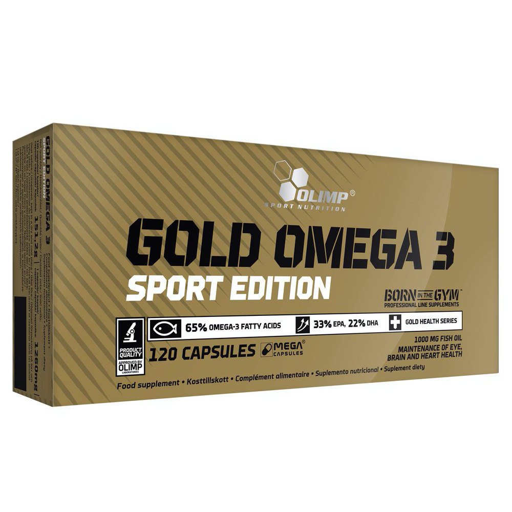 Gold Omega 3 Sport Edition, 120 pcs, Olimp Labs. Omega 3 (Fish Oil). General Health Ligament and Joint strengthening Skin health CVD Prevention Anti-inflammatory properties 