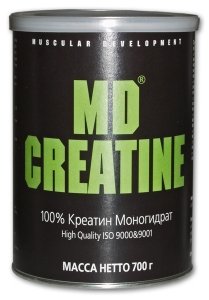Creatine, 700 г, MD. Креатин моногидрат. Набор массы Энергия и выносливость Увеличение силы 