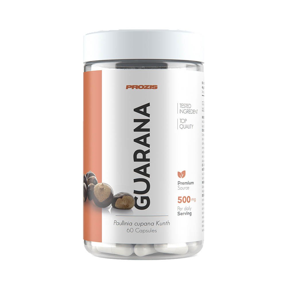Guarana 500mg, 60 pcs, Prozis. Guarana. Weight Loss Energy & Endurance Appetite reducing Strength enhancement 