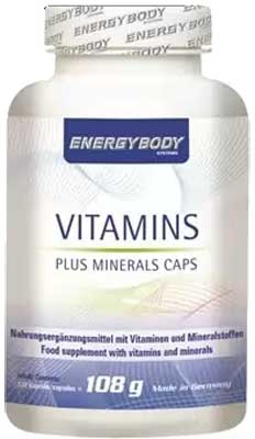 Energybody Vitamins Plus Minerals, , 120 шт