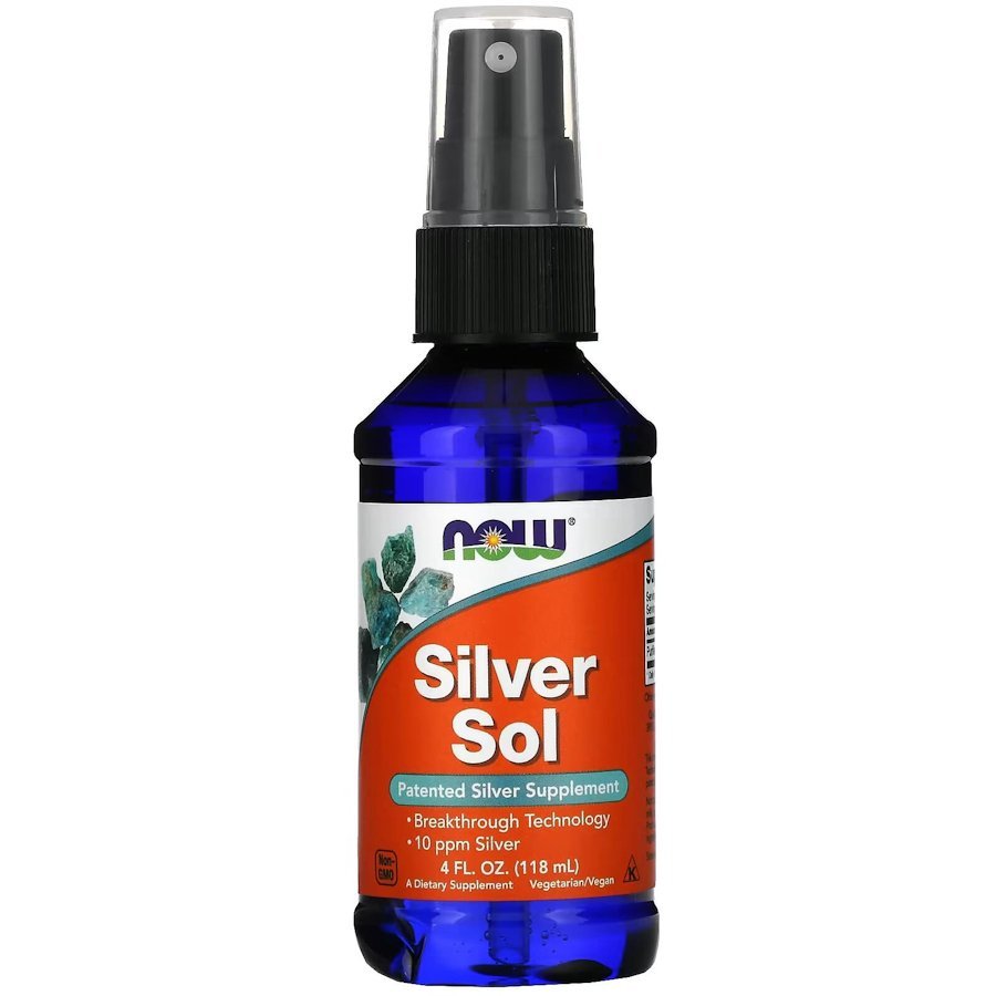 Now Натуральная добавка NOW Silver Sol, 118 мл, , 