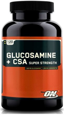 Glucosamine Plus CSA Super Strength, 120 pcs, Optimum Nutrition. Glucosamine Chondroitin. General Health Ligament and Joint strengthening 