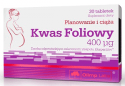 Kwas Foliowy, 30 шт, Olimp Labs. Витамин B. Поддержание здоровья 