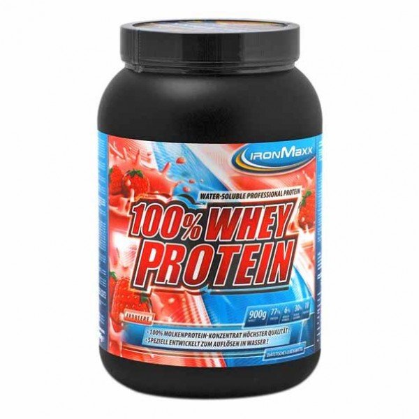 IronMaxx Протеин Ironmaxx 100% Whey Protein, 900 грамм Клубника, , 900  грамм
