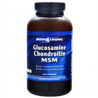 Glucosamine Chondroitin MSM, 240 шт, BodyStrong. Хондропротекторы. Поддержание здоровья Укрепление суставов и связок 