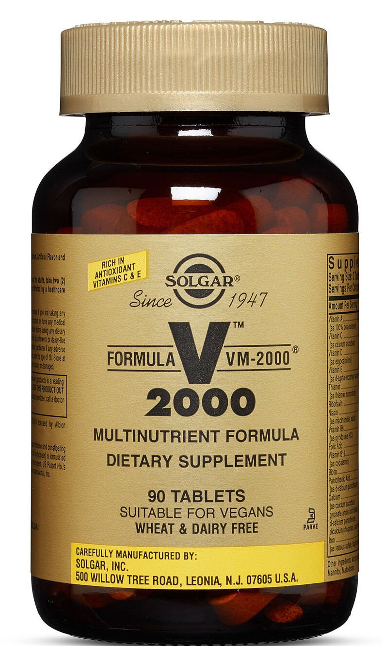 Formula VM-2000, 90 pcs, Solgar. Vitamins and minerals. General Health Immunity enhancement 