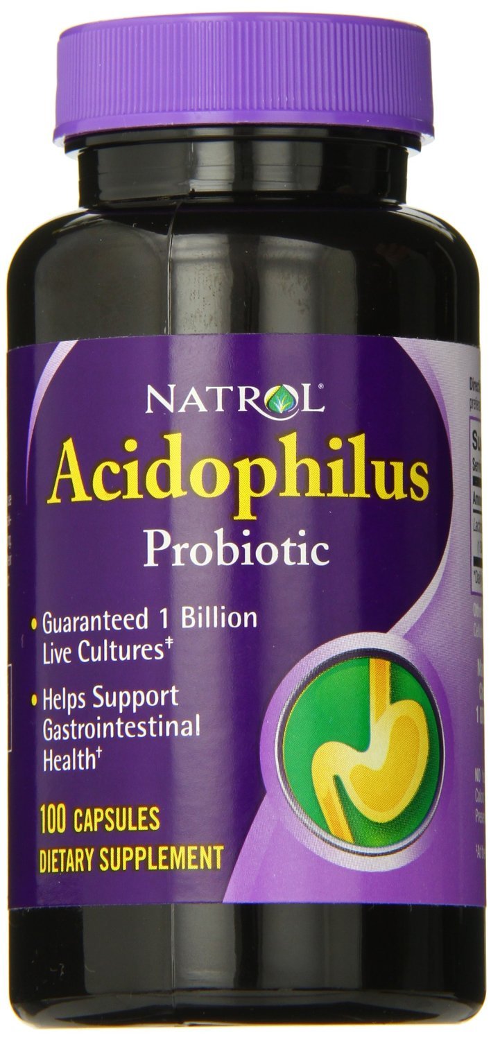 Acidophilus Probiotic 100 mg, 100 piezas, Natrol. Suplementos especiales. 