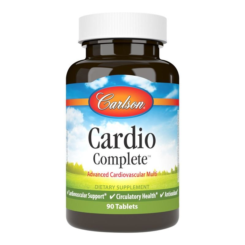 Витамины и минералы Carlson Labs Cardio Complete, 90 таблеток,  мл, Carlson Labs. Витамины и минералы. Поддержание здоровья Укрепление иммунитета 